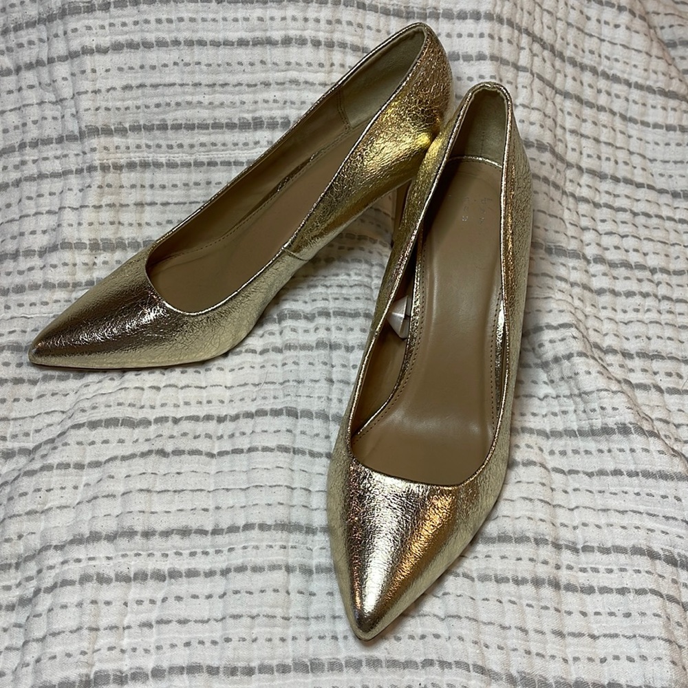 Gold High Heels